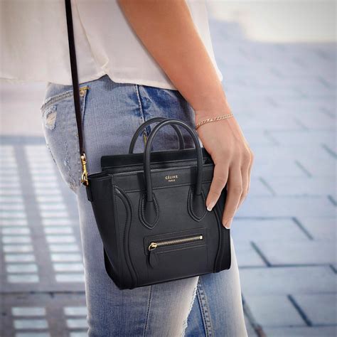 celine luggage bag sale|Celine nano luggage shoulder bag.